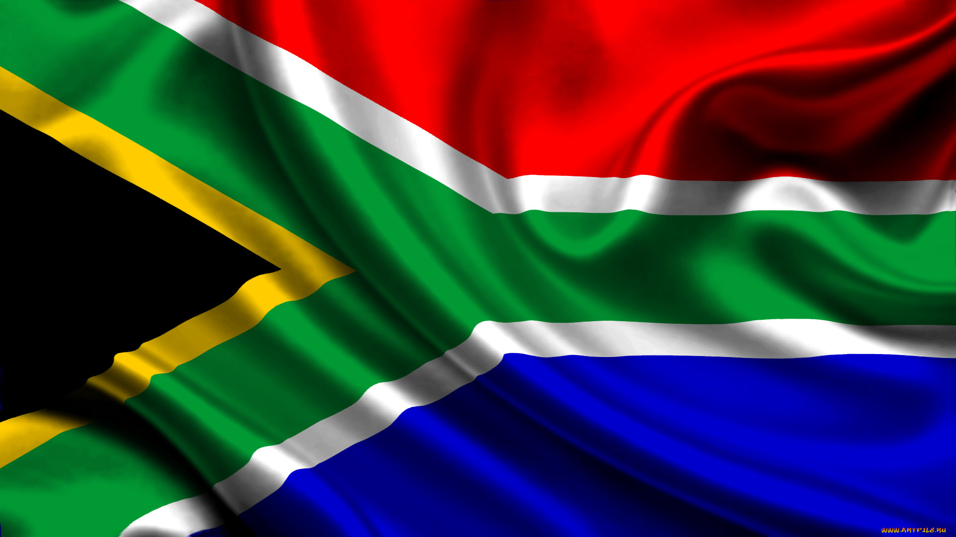 , , , satin, south, africa, flag
